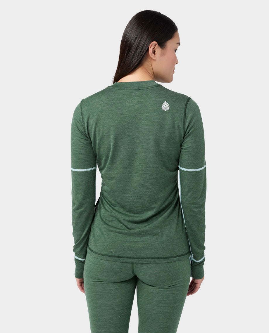 Women's Basis PeakWool Lightweight Crew LS - Image 29