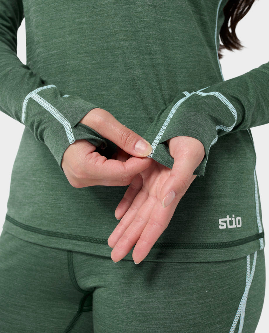 Women's Basis PeakWool Lightweight Crew LS - Image 30