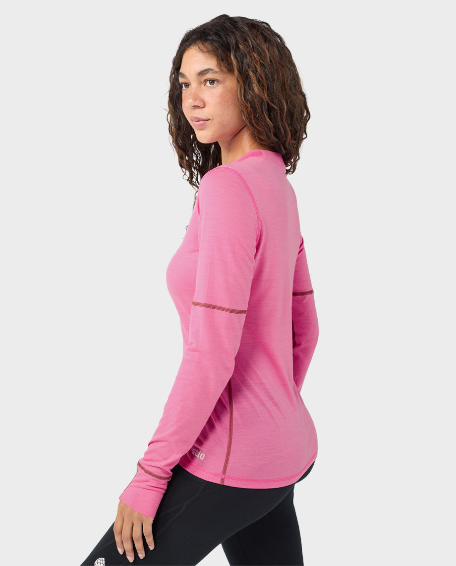 Women's Basis PeakWool Lightweight Crew LS - Image 14