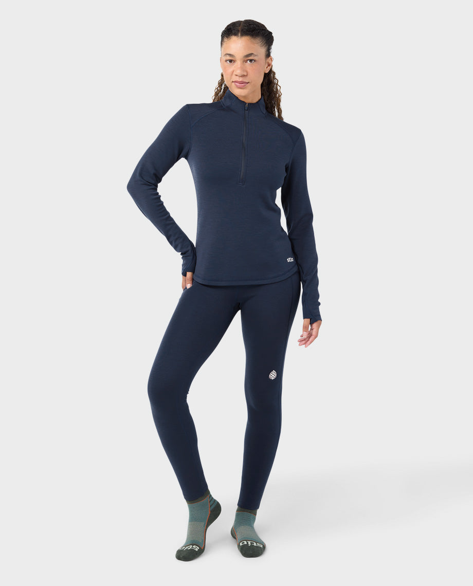 Women's Basis PeakWool Midweight Half Zip - Image 10