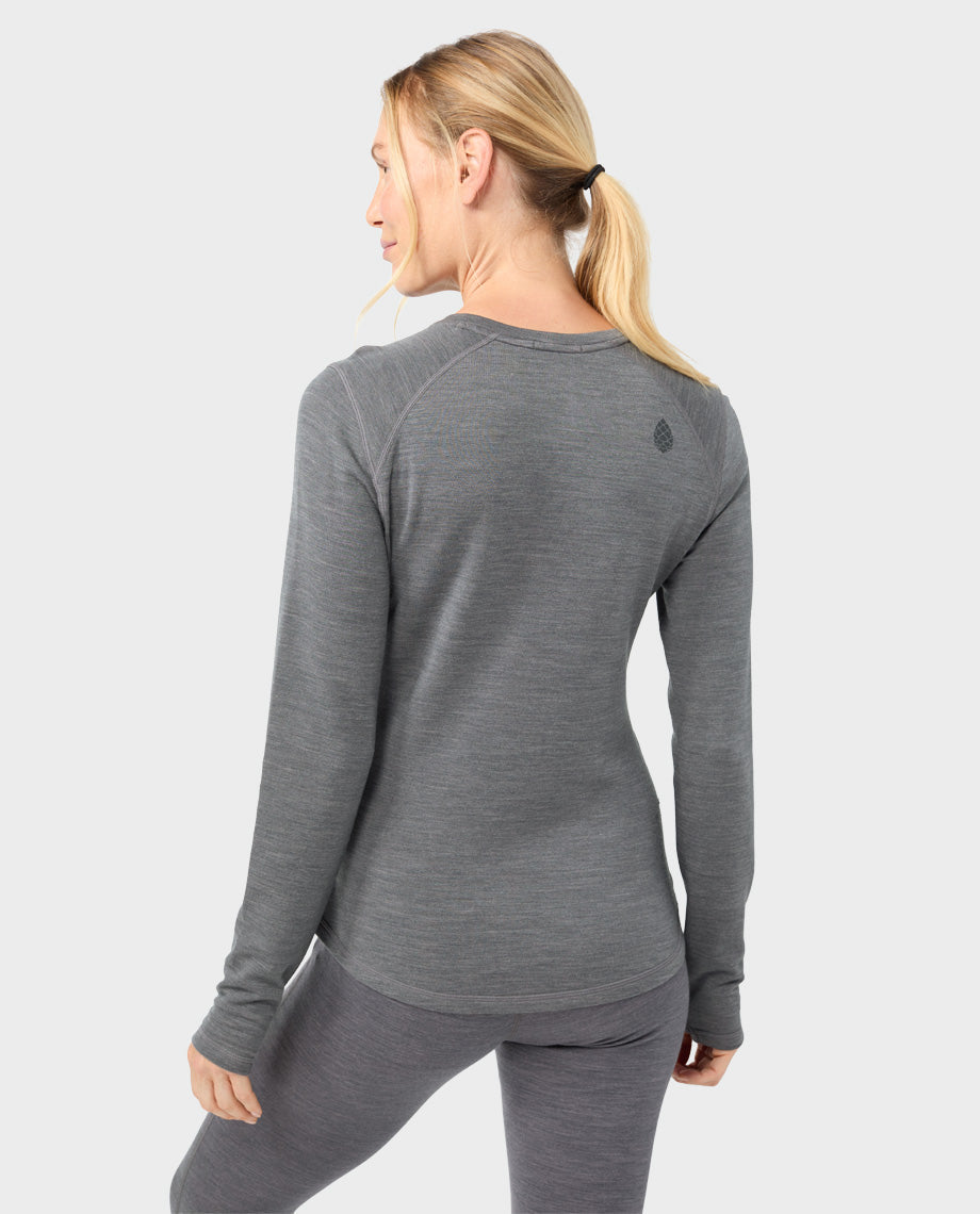 Women's Basis PeakWool Midweight Crew LS - Image 18