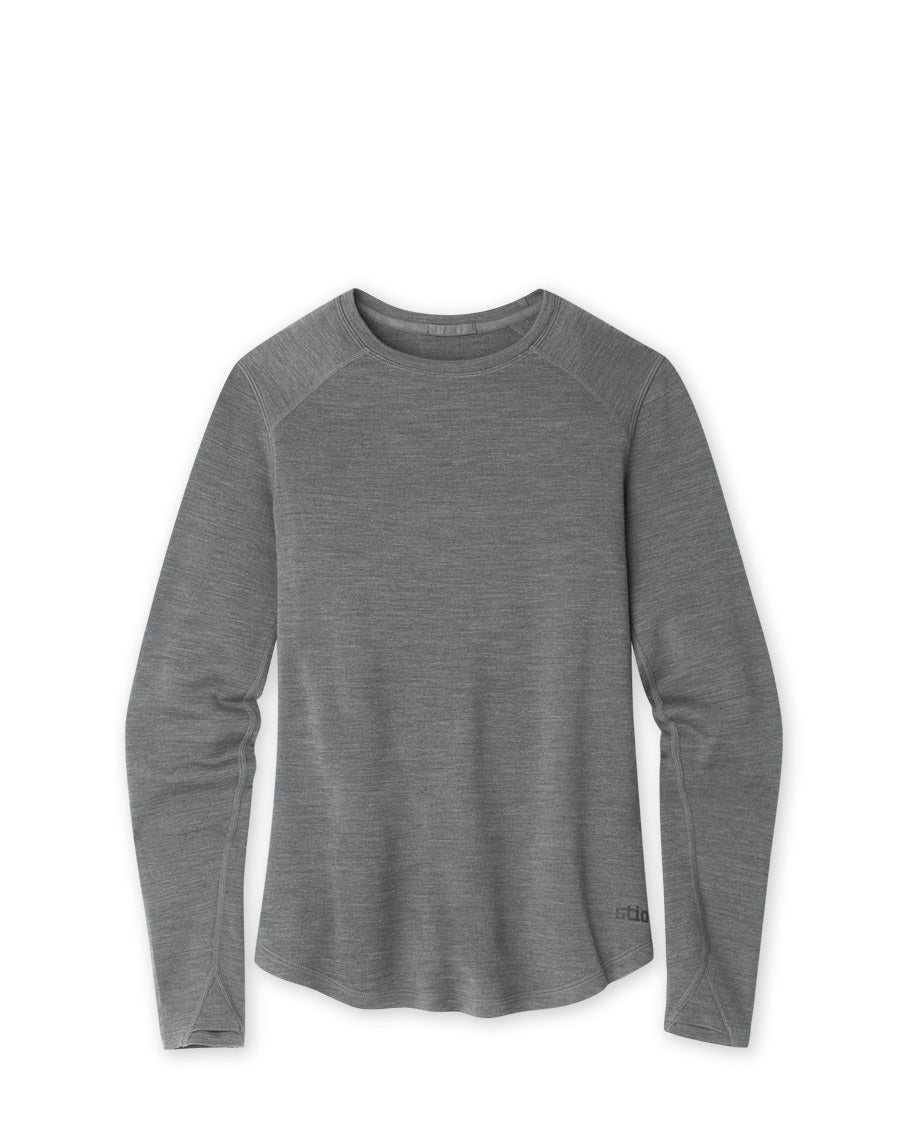 Women's Basis PeakWool Midweight Crew LS - Image 15