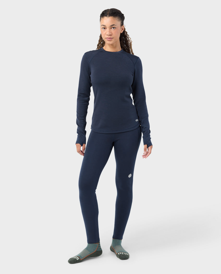 Women's Basis PeakWool Midweight Crew LS - Image 3