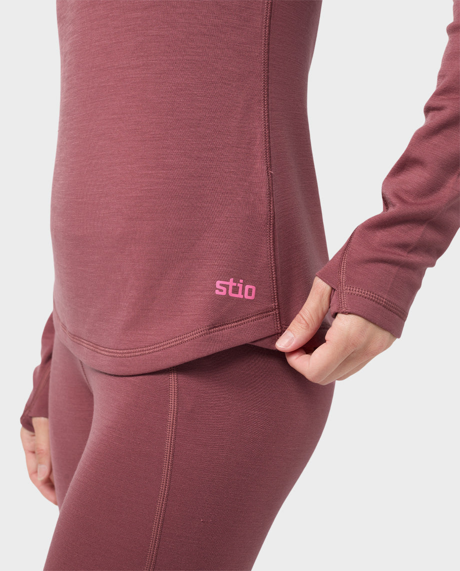 Women's Basis PeakWool Midweight Crew LS - Image 14