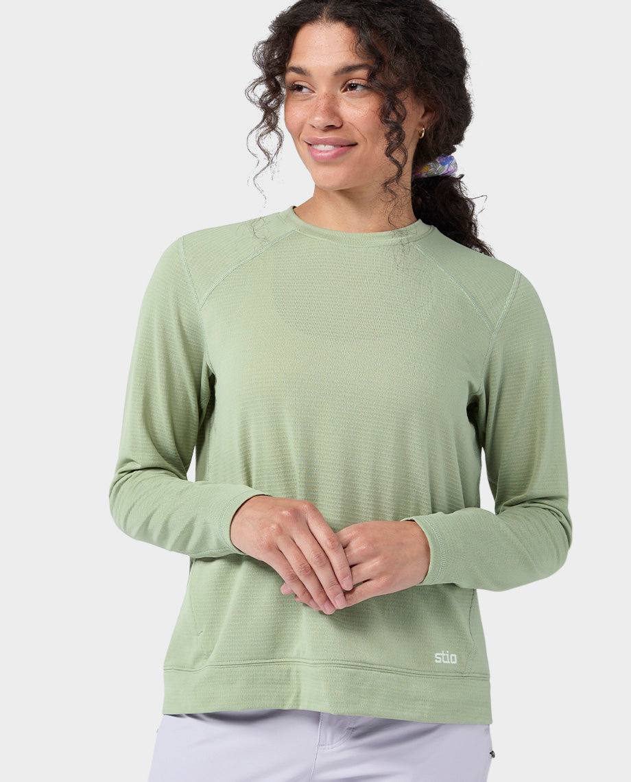 Women's Trax Power Grid Crew - Image 4