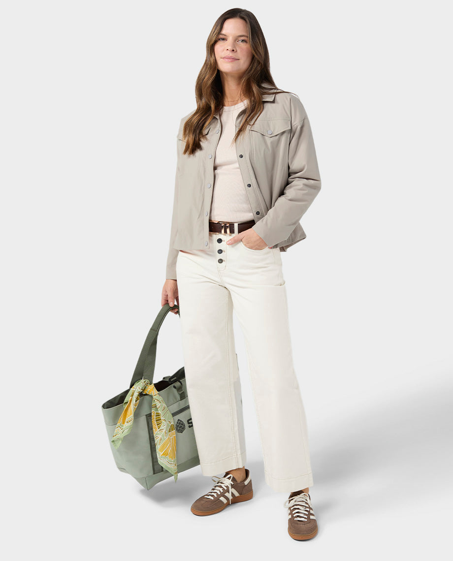 Women's Rivet Wide Leg Canvas Pant - Image 17
