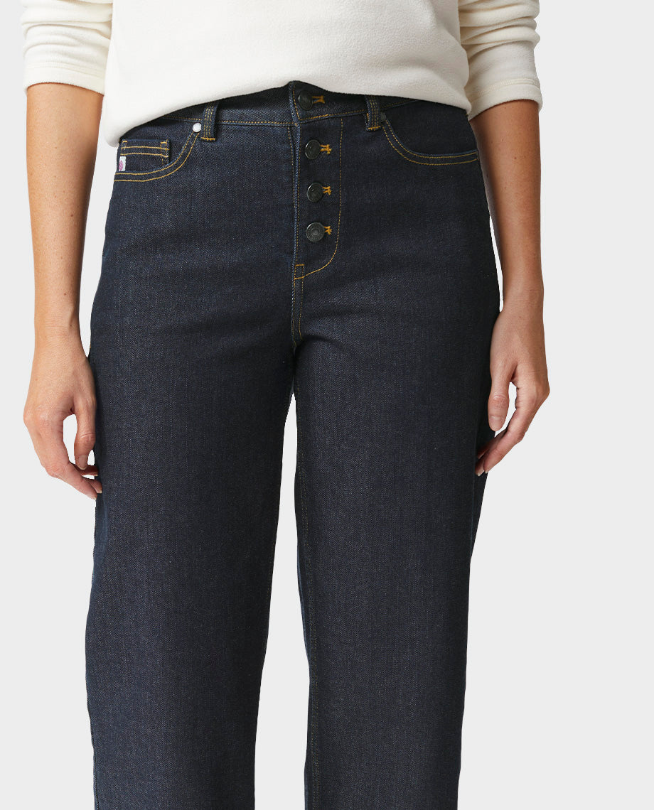 Women's Rivet Wide Leg Jean - Image 5