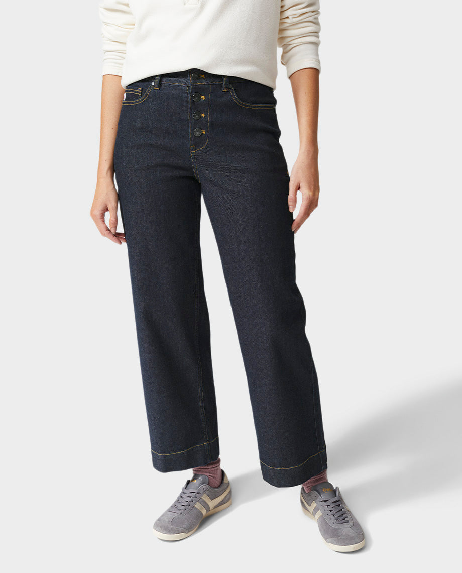 Women's Rivet Wide Leg Jean - Image 9