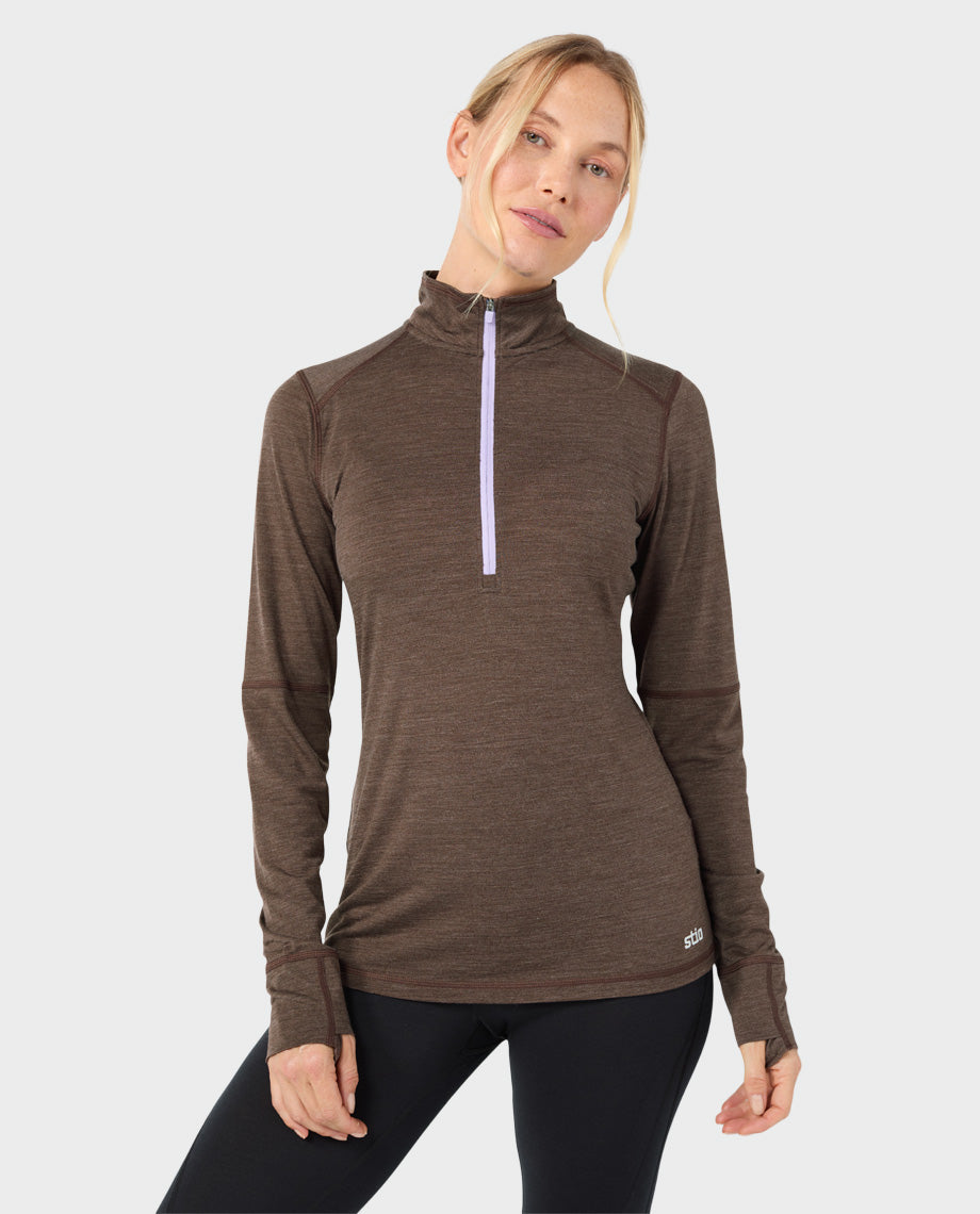 Women's Basis PeakWool Lightweight Half Zip - Image 3