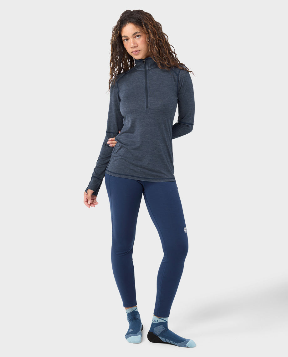 Women's Basis PeakWool Lightweight Half Zip - Image 10