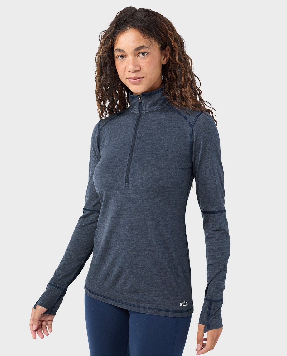 Women's Basis PeakWool Lightweight Half Zip - Image 11