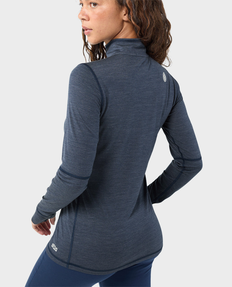 Women's Basis PeakWool Lightweight Half Zip - Image 12