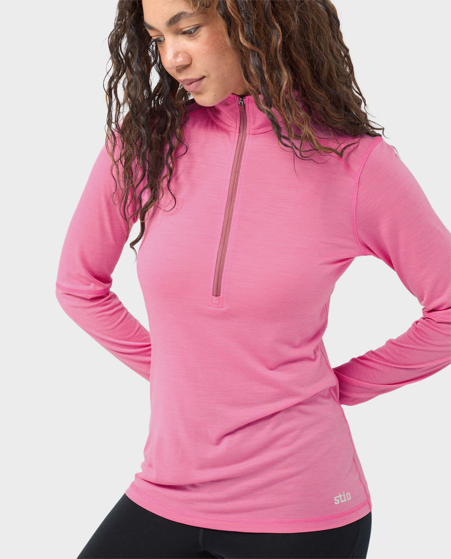 Women's Basis PeakWool Lightweight Half Zip - Image 20