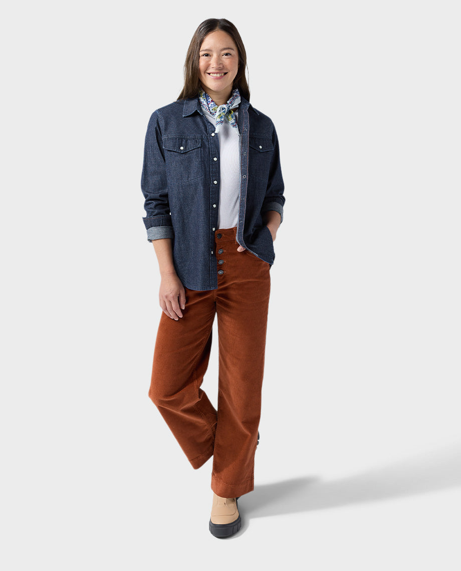 Women's Slipstone Japanese Denim Shirt - Image 13