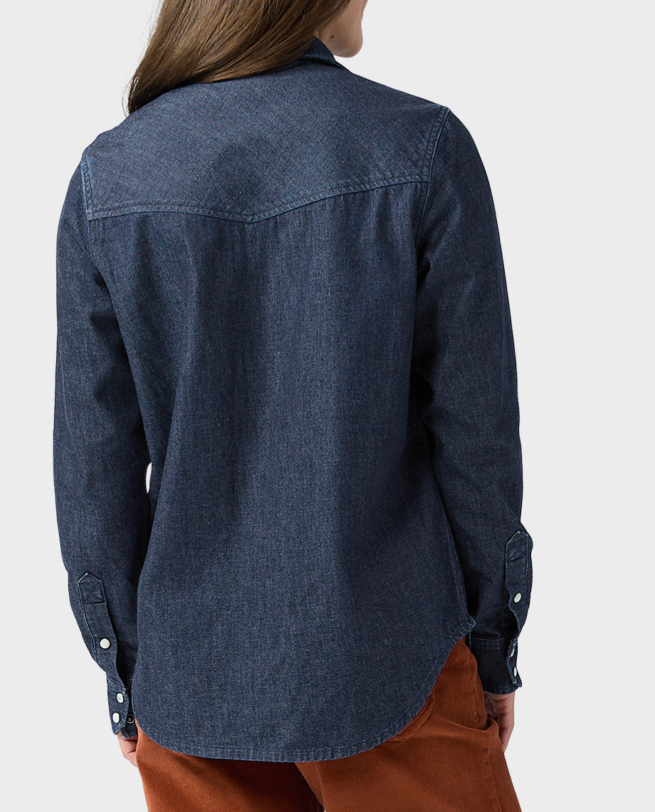 Women's Slipstone Japanese Denim Shirt - Image 14