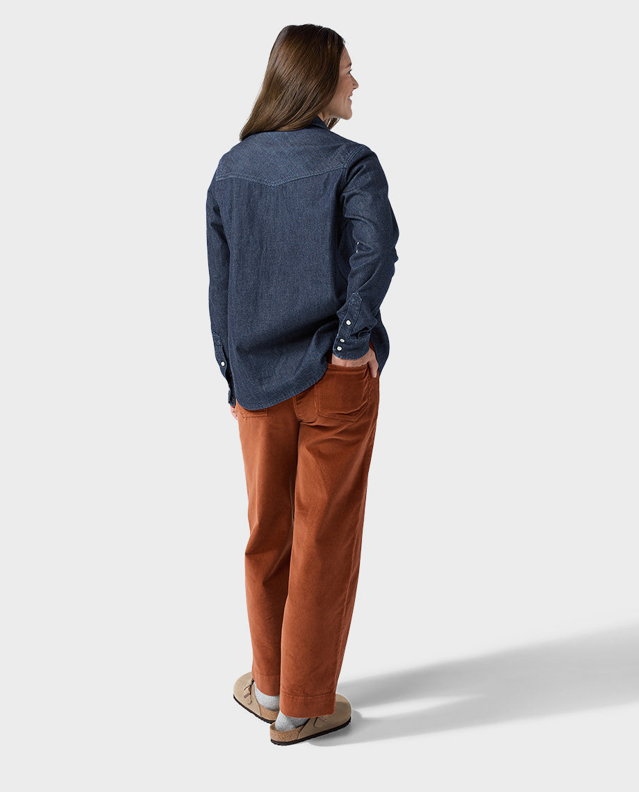 Women's Slipstone Japanese Denim Shirt - Image 16