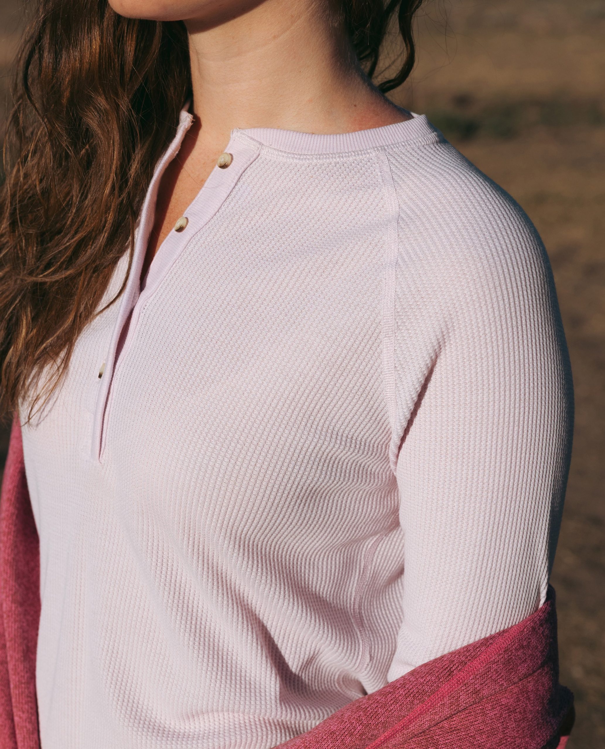 Women's Wister Waffle Henley - Image 3