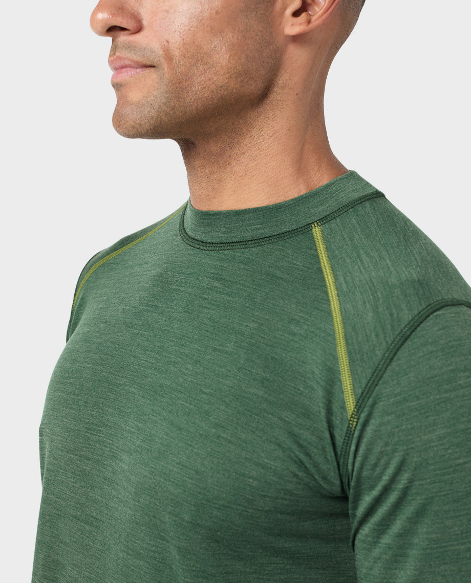 Men's Basis PeakWool Lightweight Crew LS - Image 17