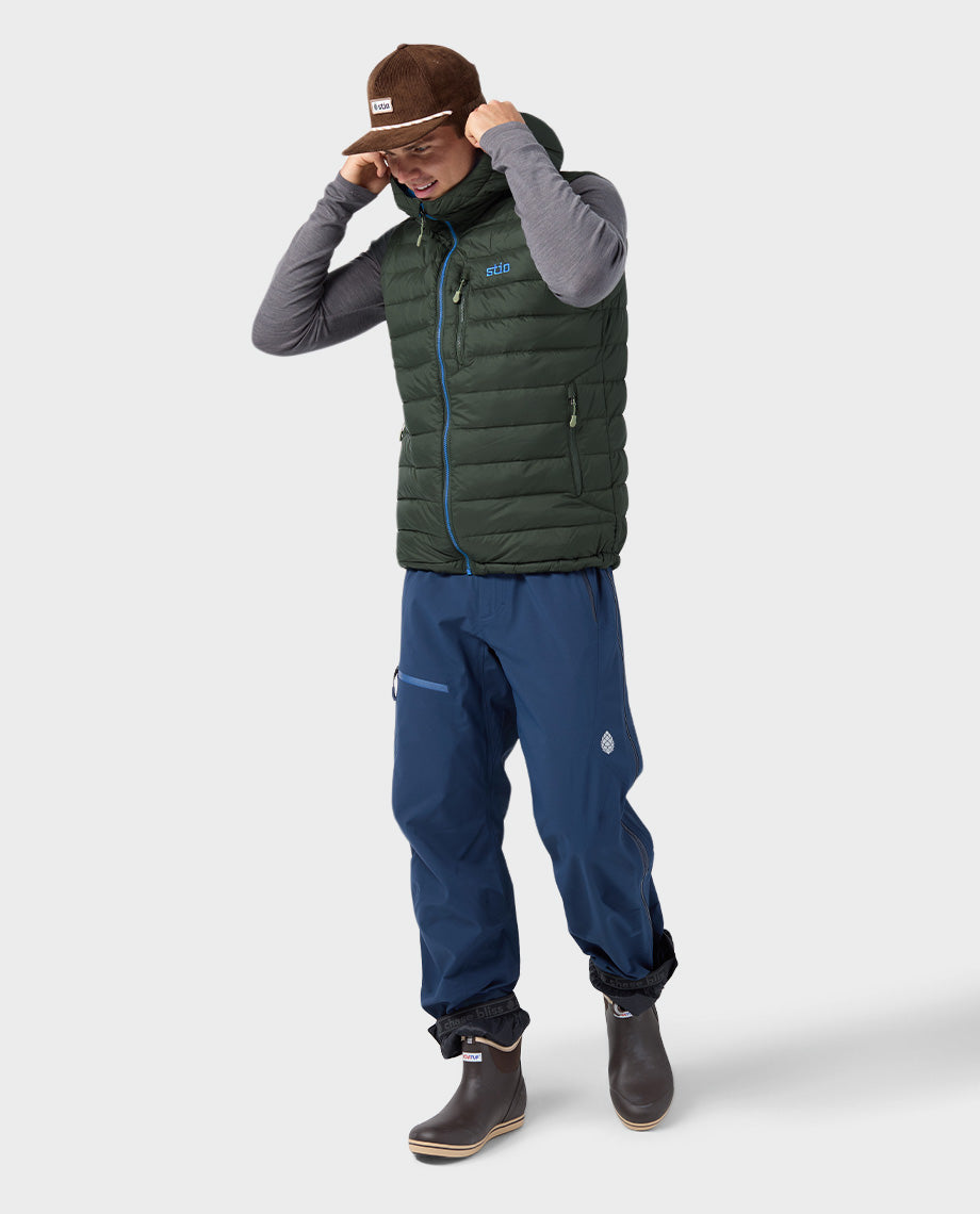 Men's Hometown Down Hooded Vest - Image 6