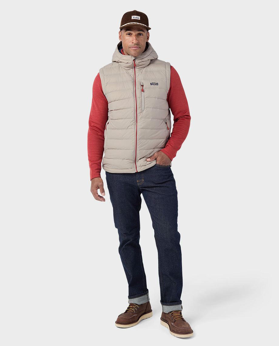 Men's Hometown Down Hooded Vest - Image 13