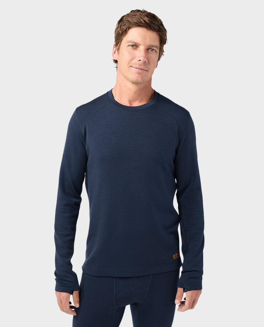 Men's Basis PeakWool Midweight Crew LS - Image 10