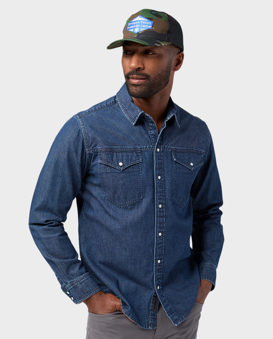 Men's Slipstone Japanese Denim Shirt - Image 5