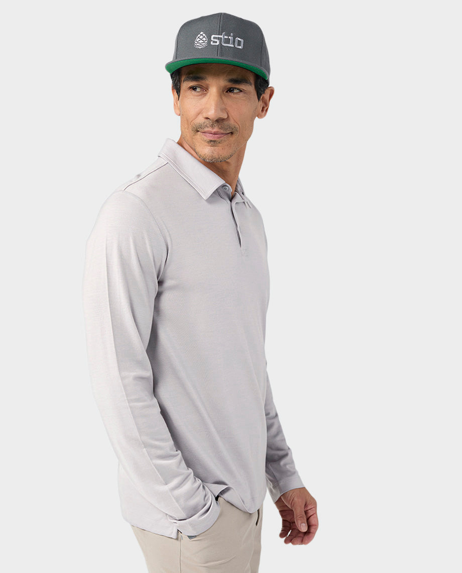 Men's Alpin Lightweight Merino Polo LS - Image 6