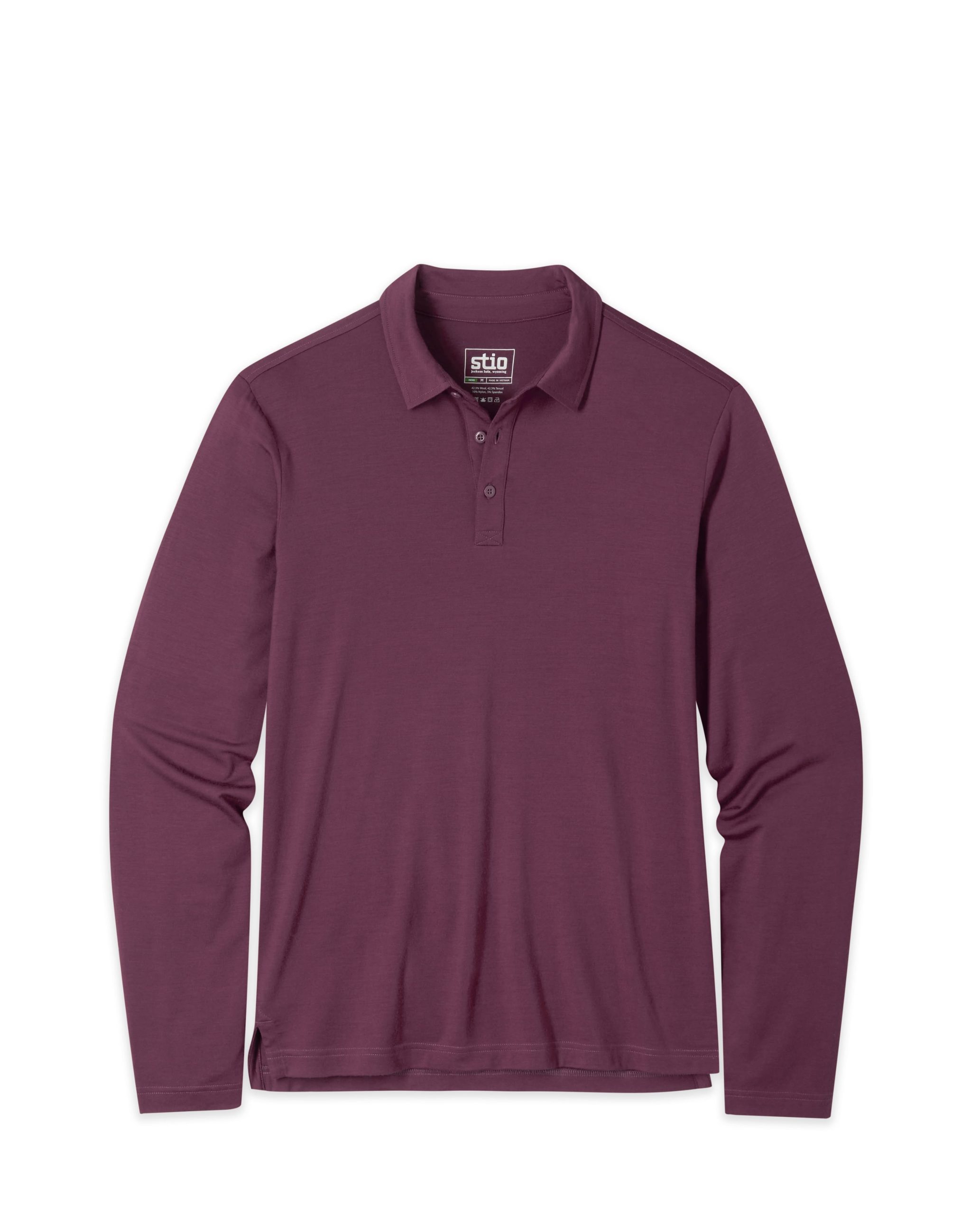 Men's Alpin Lightweight Merino Polo LS - Image 20